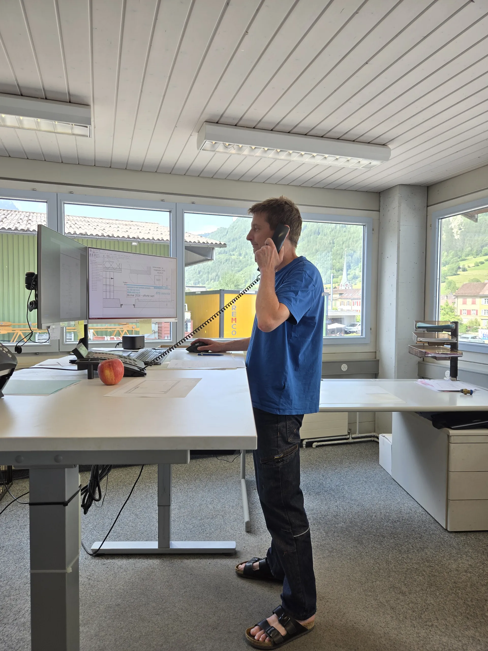 Sam Aebli – bei der Arbeit